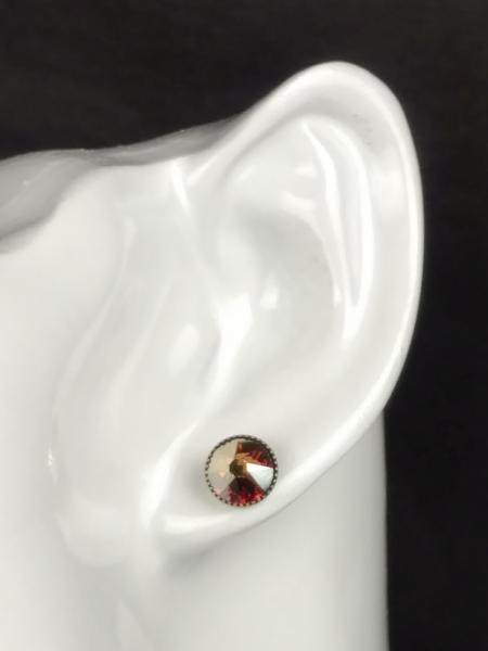 Yellow Crystal Metallic Sunshine - Black Jack Ohrstecker LE